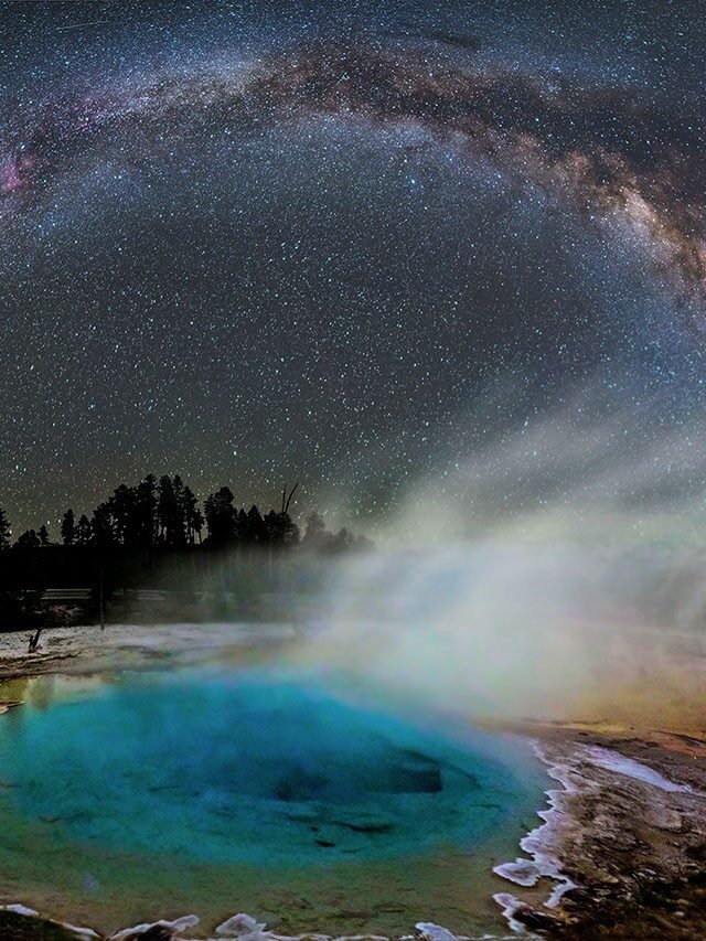 APOD: 2026 August 16 - Milky Way over Yellowstone - NASA Science