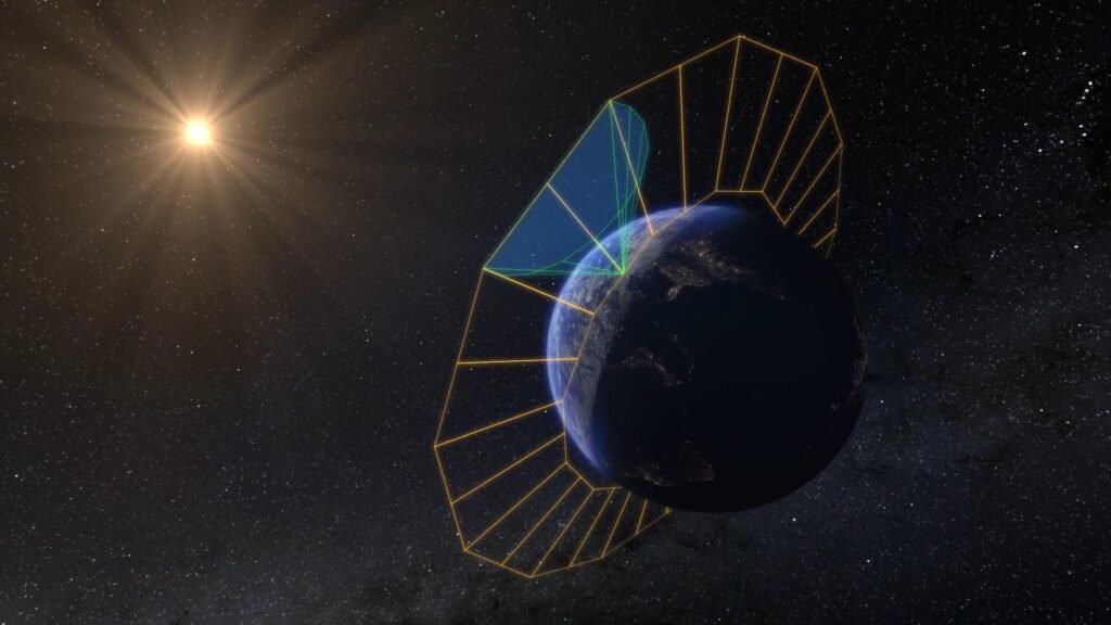 spectroscopic sky map — SPHEREx's Perspective From Orbit (Artist's Concept)