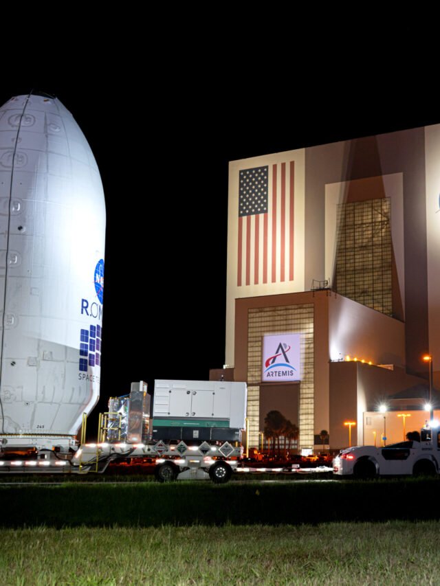 Roman Space Telescope Travels to SpaceX Hangar - NASA